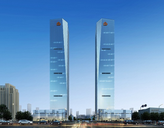 博盈国际钢构集团参建的西安?绿地中心A座圆满封顶问鼎西北第一高楼