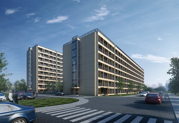博盈国际钢构乐成中标杭州萧山国际机场5、6号宿舍及配套工程