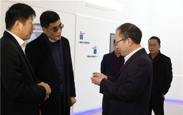 柯桥区委书记赵如浪一行考察博盈国际绿筑
